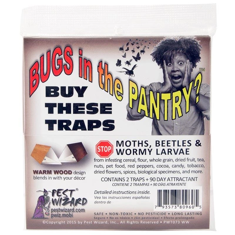 Pest Wizard BUGS In The PANTRY?™ 2-Pack Warm Wood 3 Pest Wizard BUGS In The PANTRY?™ 2-Pack Warm Wood