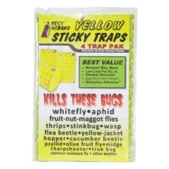 Pest Wizard Yellow Sticky Card Trap, Large 4-Pack