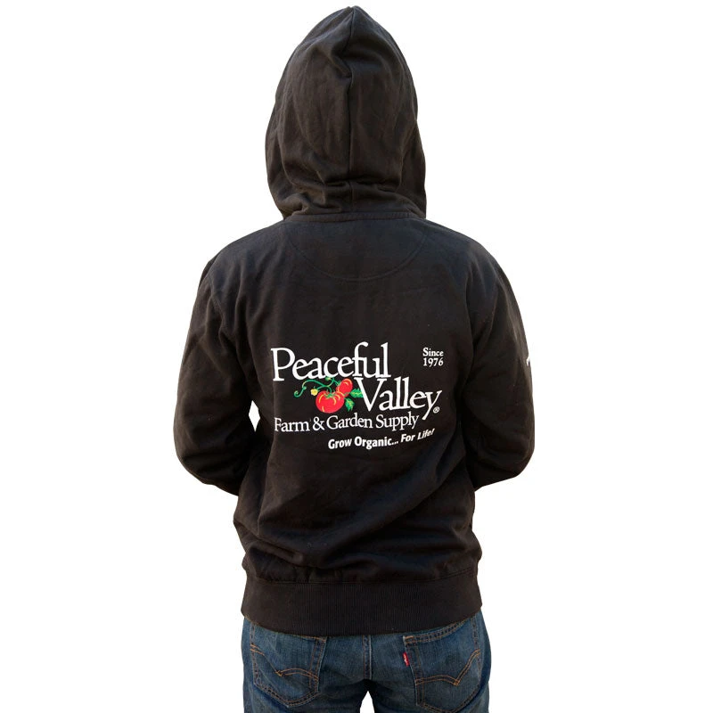 Peaceful Valley Hooded Zipper Sweatshirt - Medium (Black) 4 Peaceful Valley Hooded Zipper Sweatshirt - Medium (Black) - Image 2